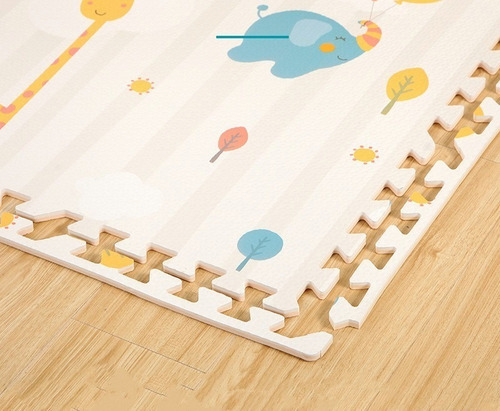 Alfombrilla De Espuma Eva Con Forma De Animal 60*60cm *8 Pzs