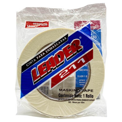 6 Rollos Masking Tape 24x50 Alta Calidad Leader *facturamos*