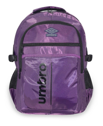 Mochila Umbro® Practica Porta Laptop Hasta 17 Impermeable Color Violeta