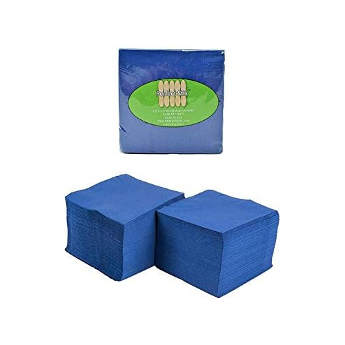 Servilletas De Cóctel De 2 Capas De Color Azul Marino,...