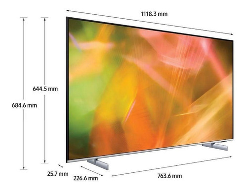 Imagen 2 de 12 de Televisor Samsung 50 Au8200 Smart Tv 4k Uhd Crystal