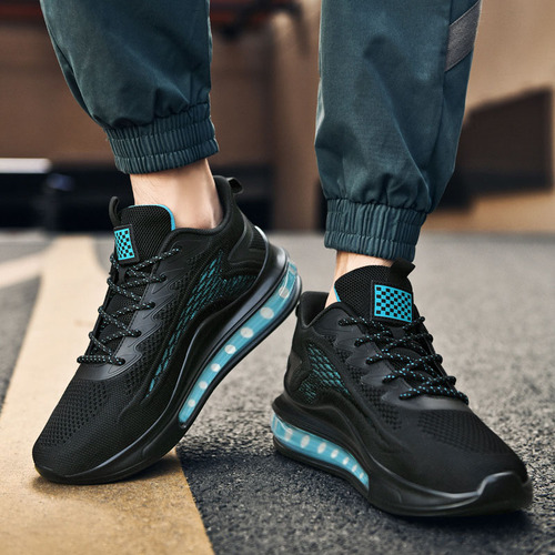 Zapatos Deportivos Casuales Transpirables De Malla Para Hombre Con Suela