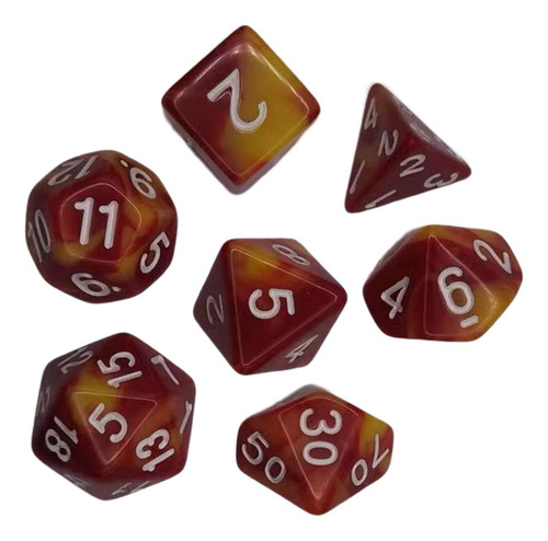 2 Juegos De Dados Rojo Amarillo Rojo Amarillo Estándar