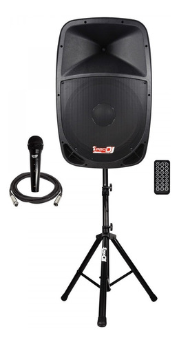 Parlante Activo Pro Dj 15  Con Base+microfono Pb15emp3sys 