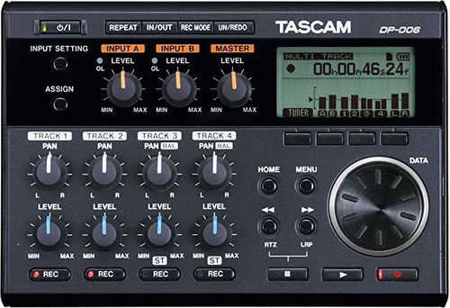 Grabadora Sonido Tascam Dp-006 6 Track Digital -negro