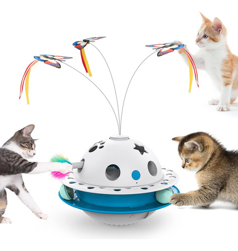 Juguetes Inteligentes Para Gatos Tyasoleil 3 En 1, Piscina I