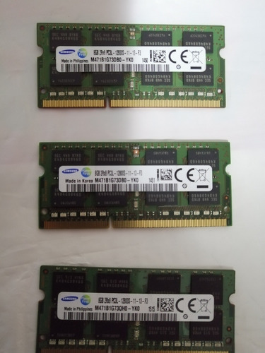 Memoria 8 Gb Ddr3 Pc3l-12800 (Usado)