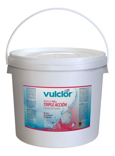 Triple Accion Pastillas 200gr X 10kg Vulclor Disolucion Lent