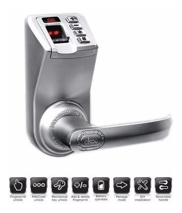 Fechadura Biometrica Com Maçaneta Dl 1500 Dlock Com Nf!!!