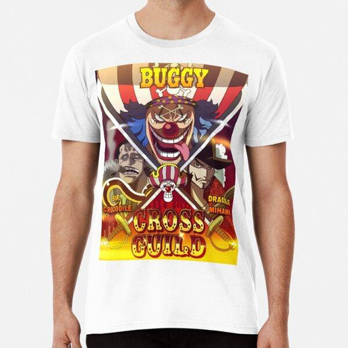 Remera One Piece Cross Guild Buggy The Clown Poster Algodon 