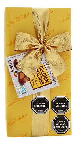 Pack Chocolate Bombón Maitre Truffout 100g 2 Rojo/2 Amarillo