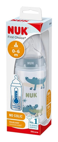 Mamadera Nuk First Choice Sil 300ml control Temp 0 A 6 Meses