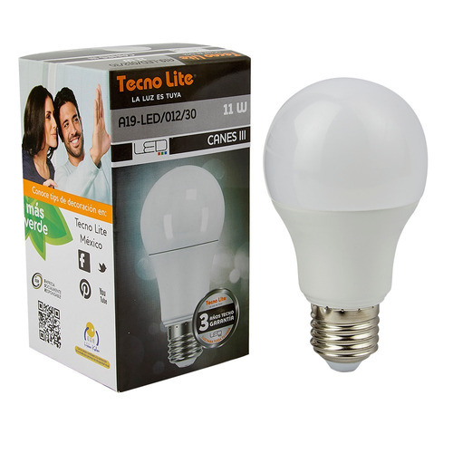 Focos Tecnolite Led Lumia1 E27 Luz Calida Blanco 11w