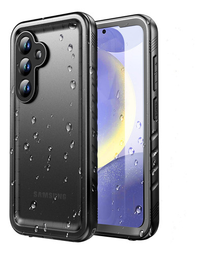 Funda Para Galaxy S24 Negro 6.2 PuLG Prueba De Agua