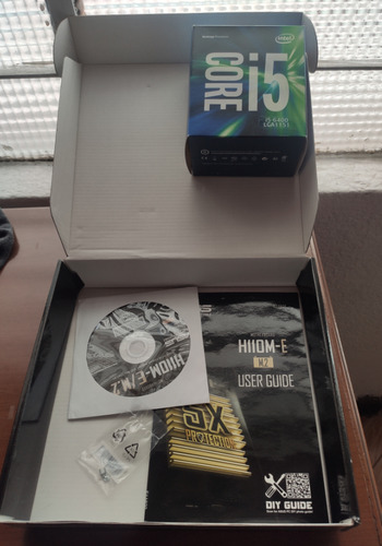 Kit Motherboard Asus H110m-e M2 Con Procesador Intel Negro (Usado)