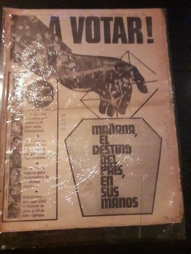 Diario Crónica 19 3 1973 Elecciones Presidenciales Evita Pj