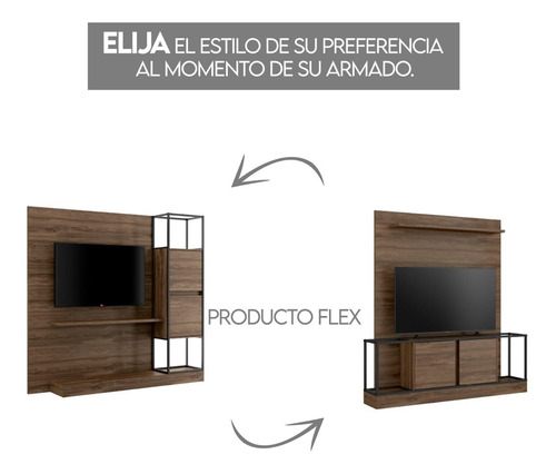 Centro De Entretenimiento Tv 60 Home Design Legno Negro Mate