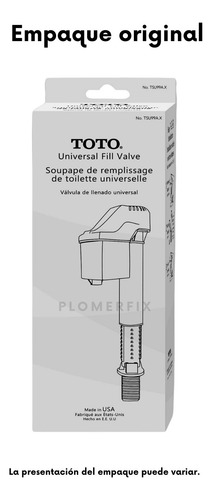 Válvula De Llenado Wc Toto