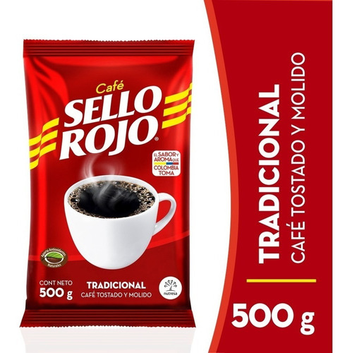 Imagen 1 de 1 de Cafe Sello Rojo Fuerte X 500 Gr