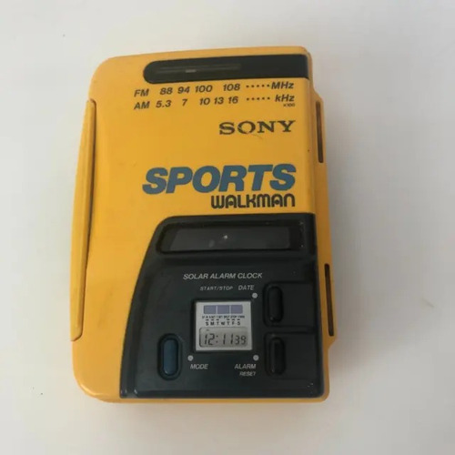 Sony Sports Walkman Wm-af58 Cassette Am Fm Radio Solar Power