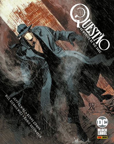 Questão: As Mortes de Vic Sage: DC Black Label, de Lemire, Jeff. Editora Panini Brasil LTDA, capa dura em português, 2021