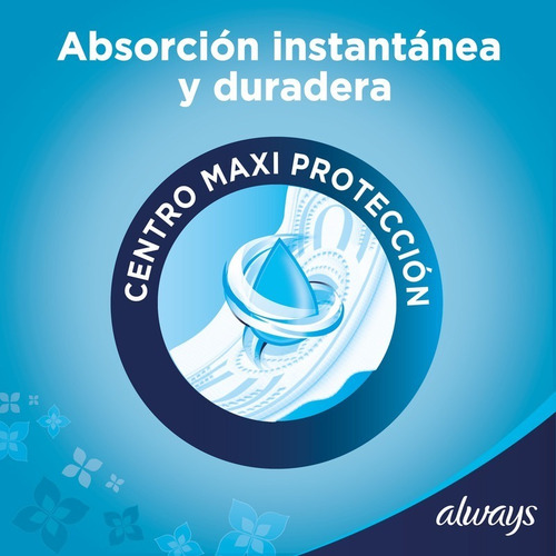 Toallitas Femeninas Always Seca Maxi Protección 16 Unidades