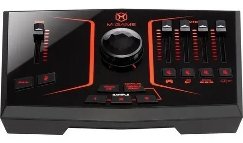 Interface de Áudio USB M-Audio M-GAME SOLO Mixer para Streaming