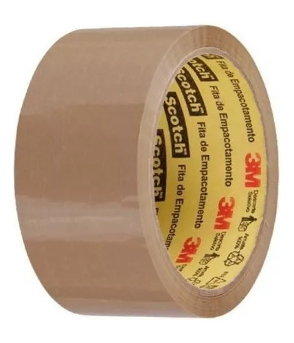 Fita Adesiva Pacote Mudança Kit 3m Marrom 45x45 Qualidade