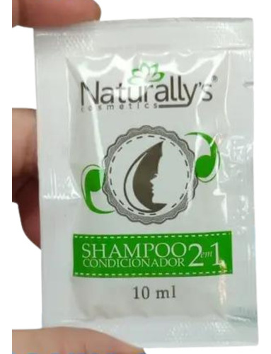 Kit 100 Un De Shampoo Naturally's 2 Em 1 Em Sache De 10ml