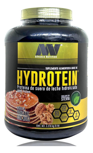 Hydrotein Whey Protein Pancake Nuez 5 Lbs Advance Nutrition.