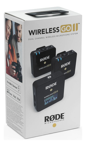 Sistema Micrófono Inalambrico Rode Wireless Go Ii 2 Canales