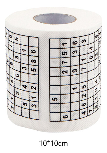 O Rolo De Papel Higiênico Sudoku Sudoku Imprimiu O Papel