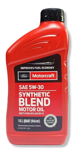 Aceite Semisintetico Motorcraft Ford Sae 5w30