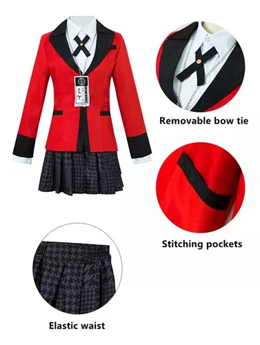 Uniforme Feminino Para Meninas, Anime, Kakegurui, Cosplay, Y