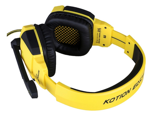 Auriculares Usb Para Juegos Kotion Each G4000, Color Negro Y