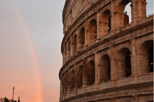 Cuadro 40x60cm Coliseo Romano Ciudad Europa Paisaje M7