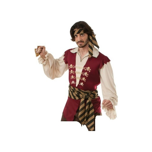 Disfraz De Pirata Camisa Para Hombre Fiesta Halloween Adulto