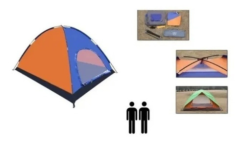 Carpa Camping Dos Personas Adultas 200 X 120 X 110 Cm