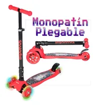 Comprar Monopatín Balanceo 3 Ruedas Luces Plegable Scooter Nena Nene