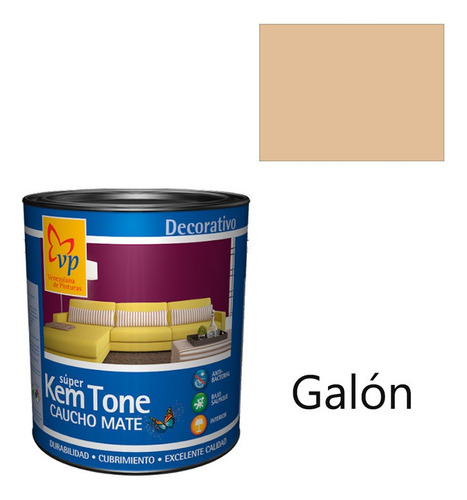 Pintura Caucho Super Kem Tone Nuez Relajante Galón-vp