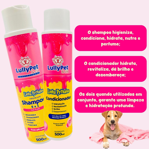 Kit Petbaloo Completo Banho Pet 4 Itens Aroma Tutti-frutti