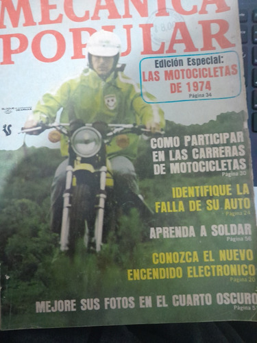 Mecanica Popular Edicion Especial Las Motocicletas D 1974 