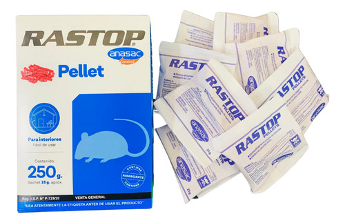Kit Desratización Rastop Pellet 250g Todo Listo Para Usar(5)