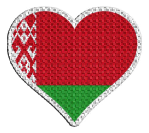Parche Bandera Corazon Bielorrusia