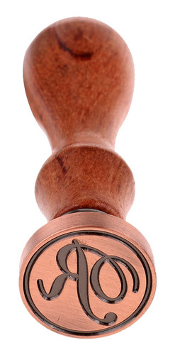Imagen 2 de 6 de Sello De Cera Wax Seal Manija De Madera Cabeza De Metal