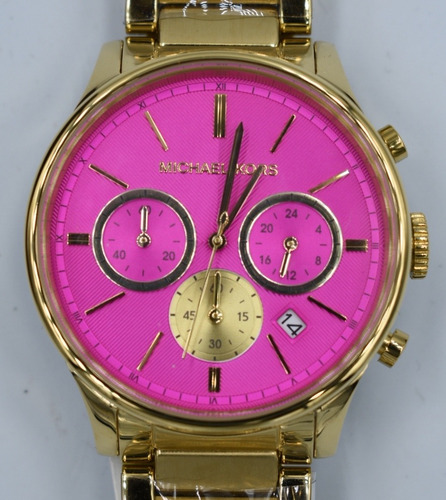 Reloj Michel Kors Mk5909 Rosa/dorado Envi Gratis Original