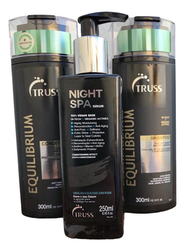 Truss Equilibrium Shampoo Condici 300ml +night Spa  250ml