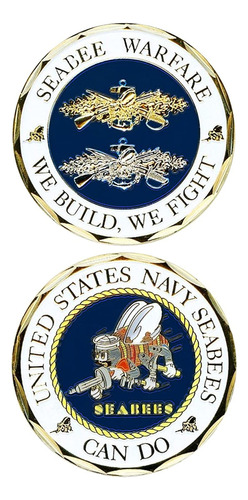 Estados Unidos Seabee Warfare Challenge Coin.