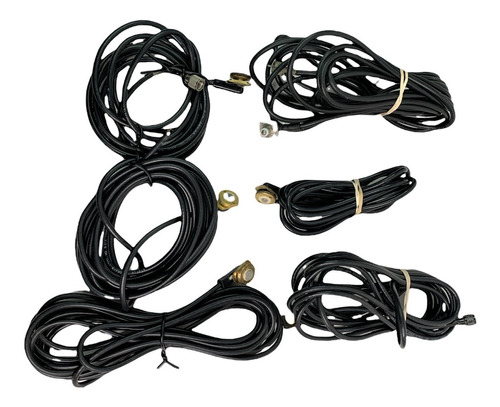 Lote 6 Cables Coaxiales P/ Antena Radio Base Y Carros Conect