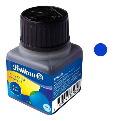 Tinta China Color Azul X 15 Ml Pelikan